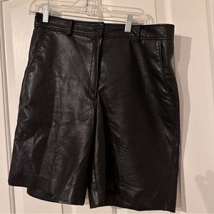 Aritzia Leather Shorts